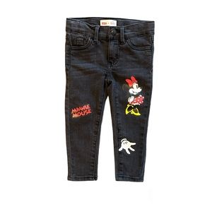 Levi’s x Disney black Minnie Mouse jeans size 2T